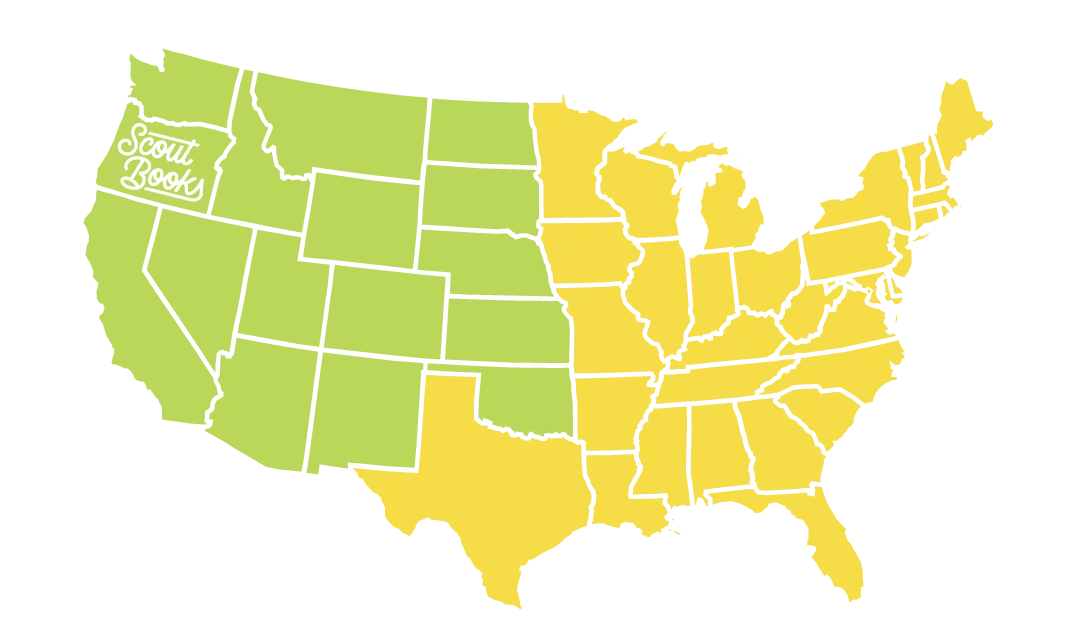 Scout Books Free Shipping Map