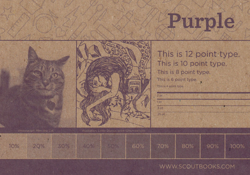 Scout Books Ink Guide Purple