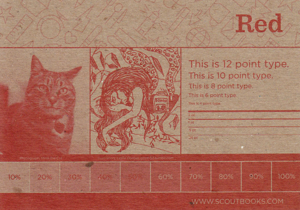 Scout Books Ink Guide Red
