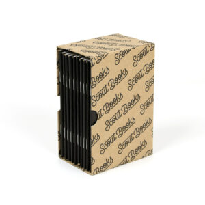 SCOUT BOOKS 10 PACK KRAFT BLACK NOTEBOOKS
