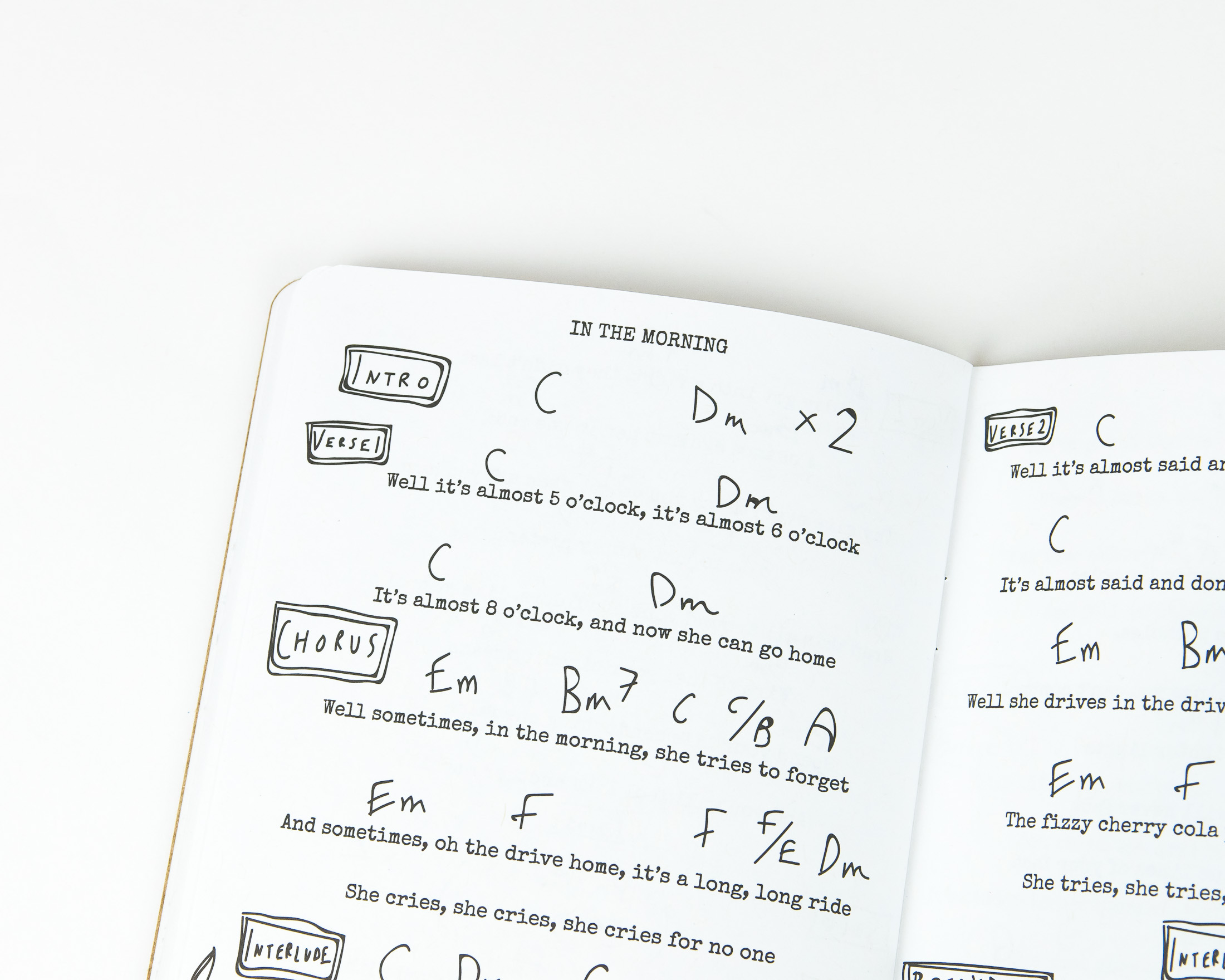 Lyric Book - The Accidentals - Scout Books