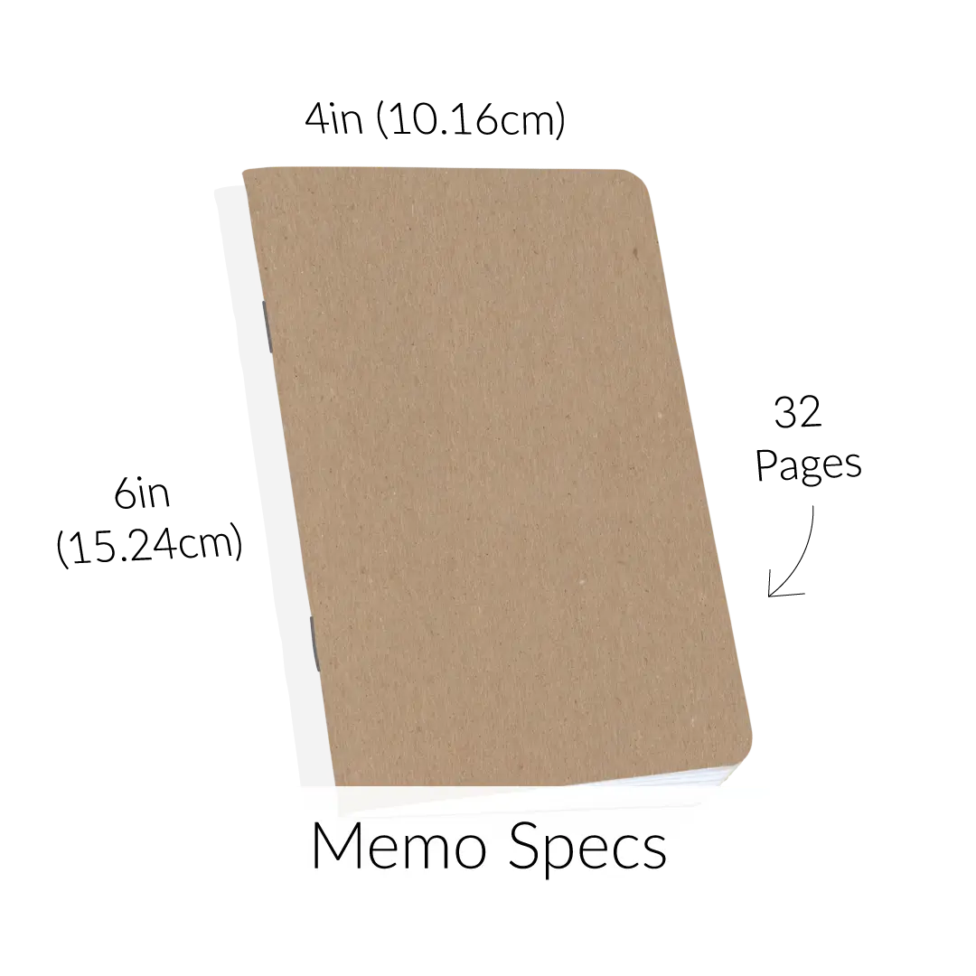 Scout Books Memo Notebook Specs